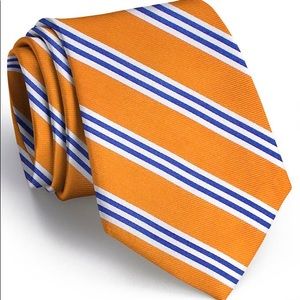 NEW On Air Stripe Orange and Blue Bird Dog Bay Necktie